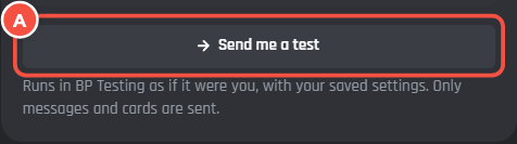 The Send me a test button
