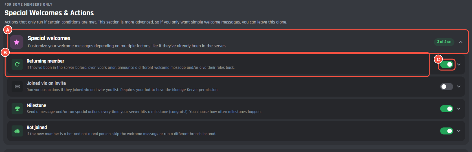 The Special welcomes group open, showing its paths