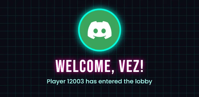 Neon welcome card
