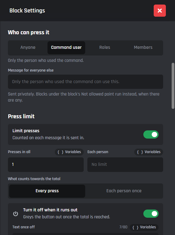 Who can press it